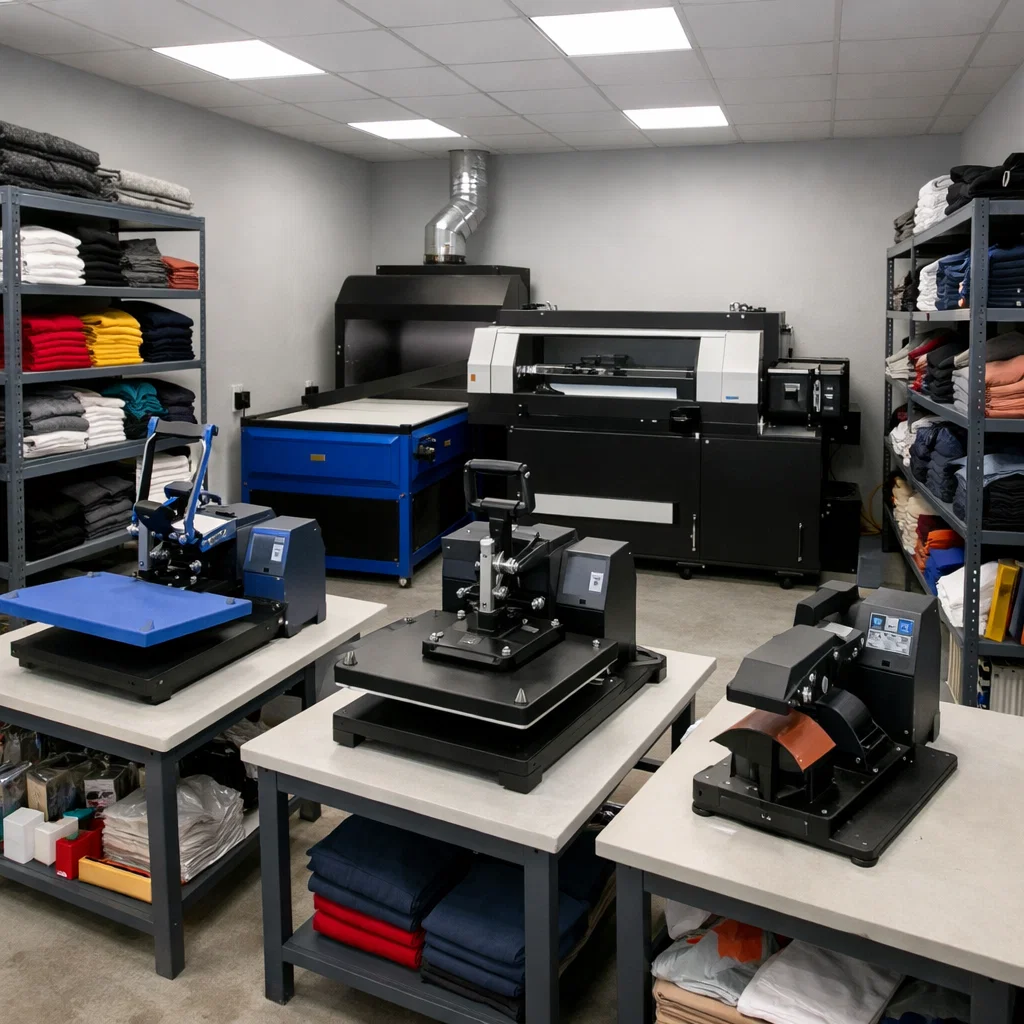 Atelier de personalizat tricouri, hanorace, jachete, veste, cămăși, șepci, uniforme, echipamente sportive, sacoșe textile tote bags etc. prin imprimare DTF sau broderie computerizată.